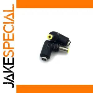 DC Power Connector Set with 2pcs, 90° L-Shaped