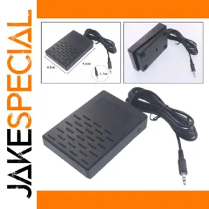 Black Electric Piano Sustain Pedal 9.5x6.3 cm