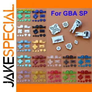 Vibrant Replacement Buttons Set for GBA SP