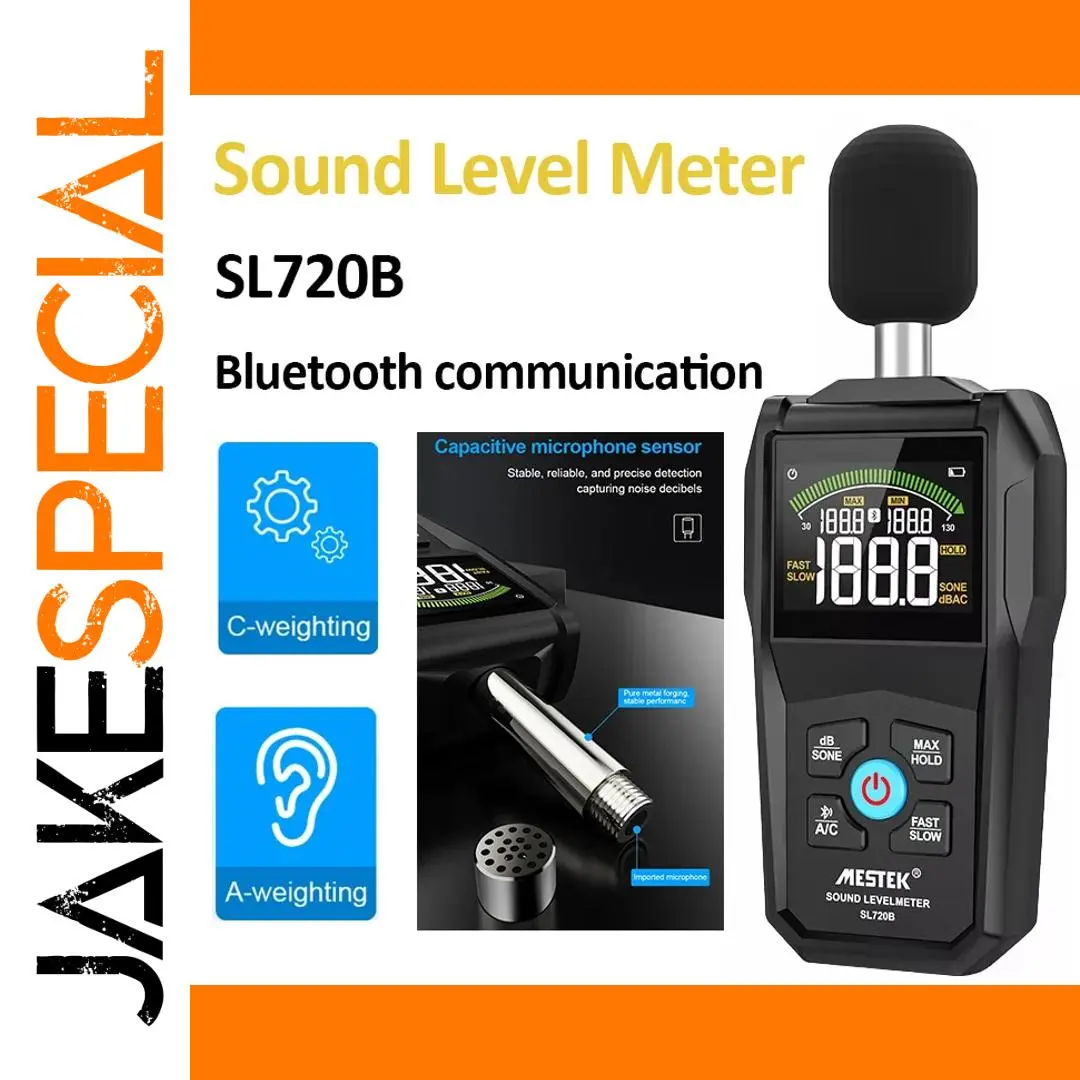 Digital Sound Level Meter SL720B for Precise Noise Measurement 1 Digital Sound Level Meter SL720B for Precise Noise Measurement