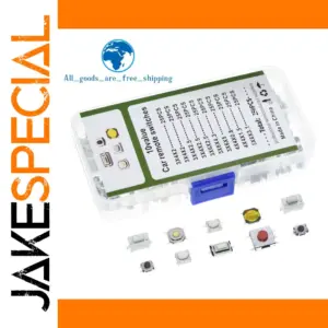 250-Piece Tactile Switch Set with Storage Box