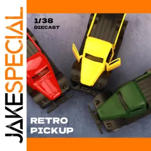 Vintage Diecast Pickup Truck Collection Set