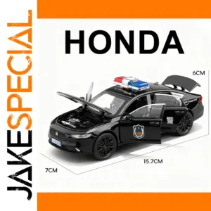1:32 Scale Honda Police Car Model with Lights
