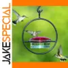 Elegant Circular Hummingbird Feeder for Garden