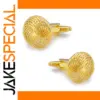 Golden Spiral Hollowed Cufflinks for Men & Women