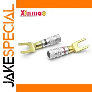 Gold-Plated Banana Speaker Connectors Set