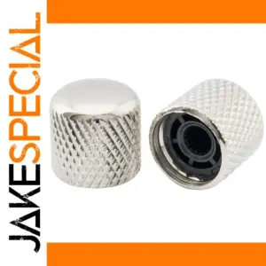 Steel Dome Push-On Control Knobs for Guitar/Bass