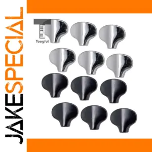 Tooyful Silver Guitar Tuning Peg Knobs (6-Pack)