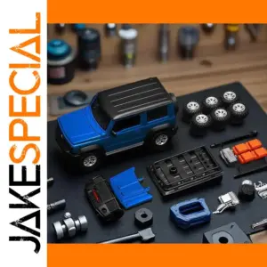 Vibrant Blue Suzuki Jimny 1:32 Assembly Model