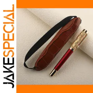 Elegant Elastic Band Pencil Case in PU Leather