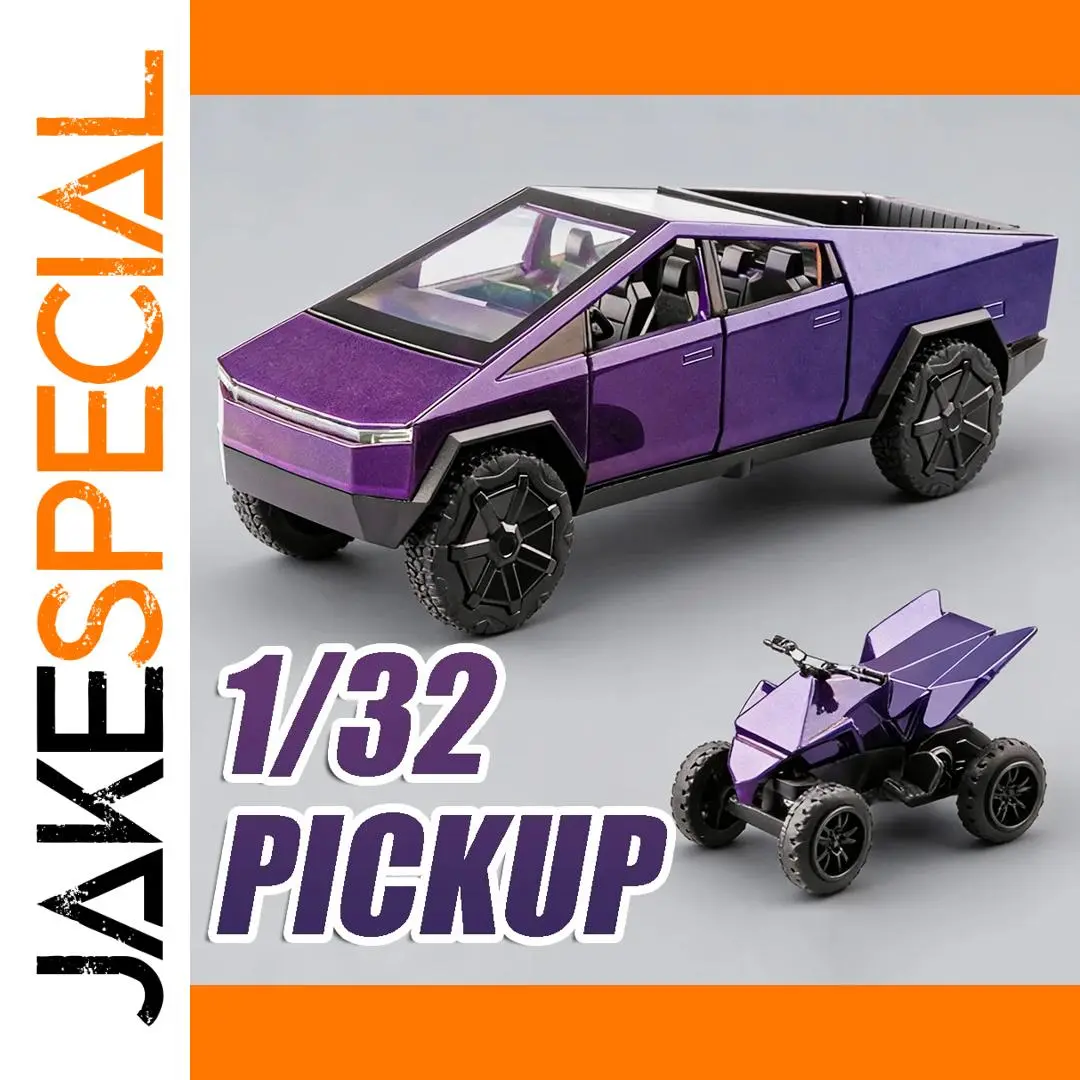 1:32 Scale Diecast Pickup Truck with Lights 1 1:32 Scale Diecast Pickup Truck with Lights