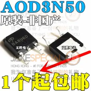 Set of 5 AOD3N50 3A 500V MOSFETs for Power Switching