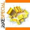 Yellow Polypropylene Safety Capacitor Set, 10 pcs