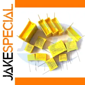 Yellow Polypropylene Safety Capacitor Set, 10 pcs