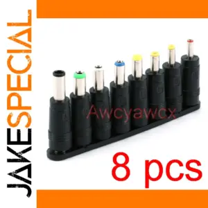 Versatile 8-Piece DC Power Tip Set for Devices