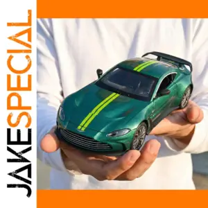 Green Aston Martin V12 Diecast Model 1:24 Scale