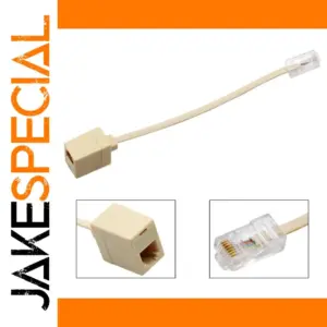 RJ45 to RJ11 Network Splitter 8-pin to 6P4C