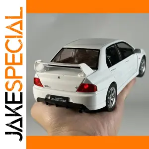 White Mitsubishi Lancer Evolution EVO9 Diecast Model