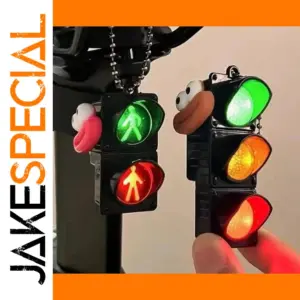 Vibrant Traffic Light LED Keychain