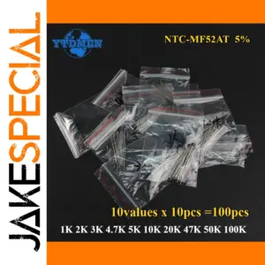NTC-MF52AT Thermistor Resistor Kit for Electronics