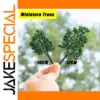 Miniature Green Trees Set for Dioramas
