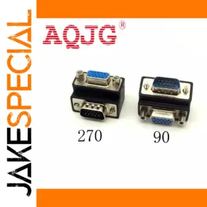 Dual VGA Adapter with Angled Connectors
