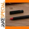 Matte Black Metal Fountain Pen with Red Tip