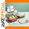 Stainless Steel Divided Lunch Box with Handle