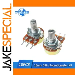 Set of 10 Rotary Potentiometers 1KΩ–1MΩ