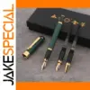 Premium Green Metal Fountain Pen Set with Interchangeable Nibs