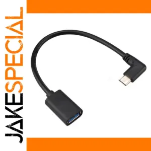 Bend Type C to USB 3.0 Adapter 0.3m Black