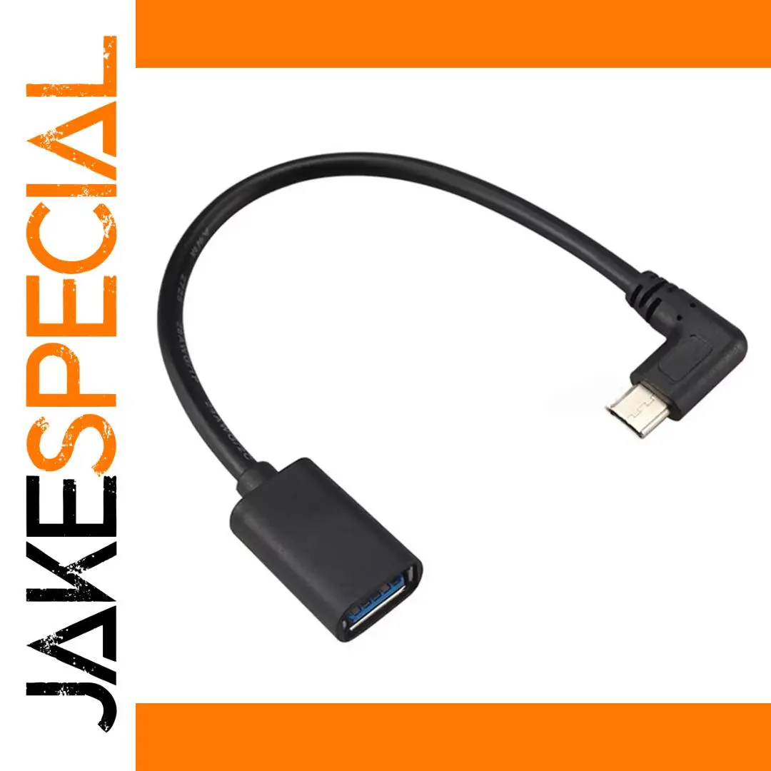 Bend Type C to USB 3.0 Adapter 0.3m Black 1 Bend Type C to USB 3.0 Adapter 0.3m Black