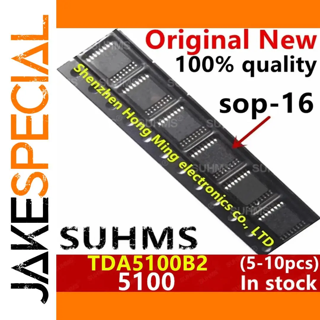 TDA5100B2 SOP-16 Drive Chipset, Pack of 5/10 1 TDA5100B2 SOP-16 Drive Chipset, Pack of 5/10