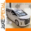 1:18 Scale Diecast Alphard Prado Model with Lights