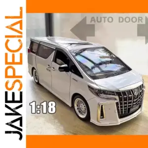 1:18 Scale Diecast Alphard Prado Model with Lights