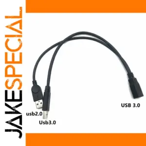 USB 3.0 Dual Port Splitter Cable 27cm