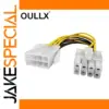 OULLX 8-Pin CPU Power Extension Cable White