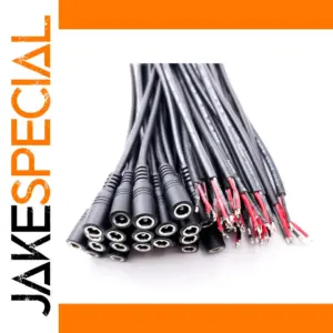 10-Pack 5.5mm x 2.1mm DC Power Connectors Set