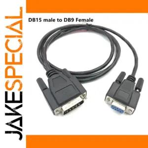 Reliable 1.5m DB9 to DB15 Serial Cable for Industrial Use
