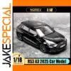 Black RS3 2025 1:18 Diecast Model Collection