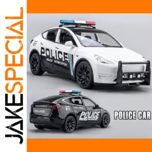 1:24 Scale Police Car Model with Sound