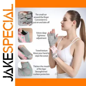 Durable Half-Finger Workout Gloves for Men