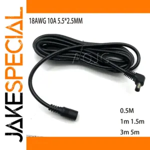 Elbow DC Power Extension Cable for 12V Devices