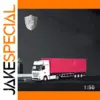 1:50 Scale Rose Red Container Truck Model
