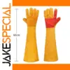Yellow Cowhide Welding Gloves 60cm for Safety
