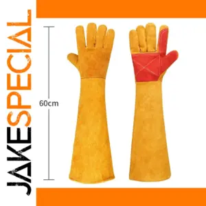 Yellow Cowhide Welding Gloves 60cm for Safety