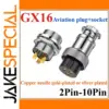 GX16 Industrial Connector Set with Gold-Plated Contacts
