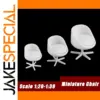 Miniature Modern White Chair Set for Models