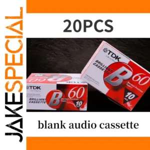 Set of 20 TDK Blank Cassette Tapes 60 Min