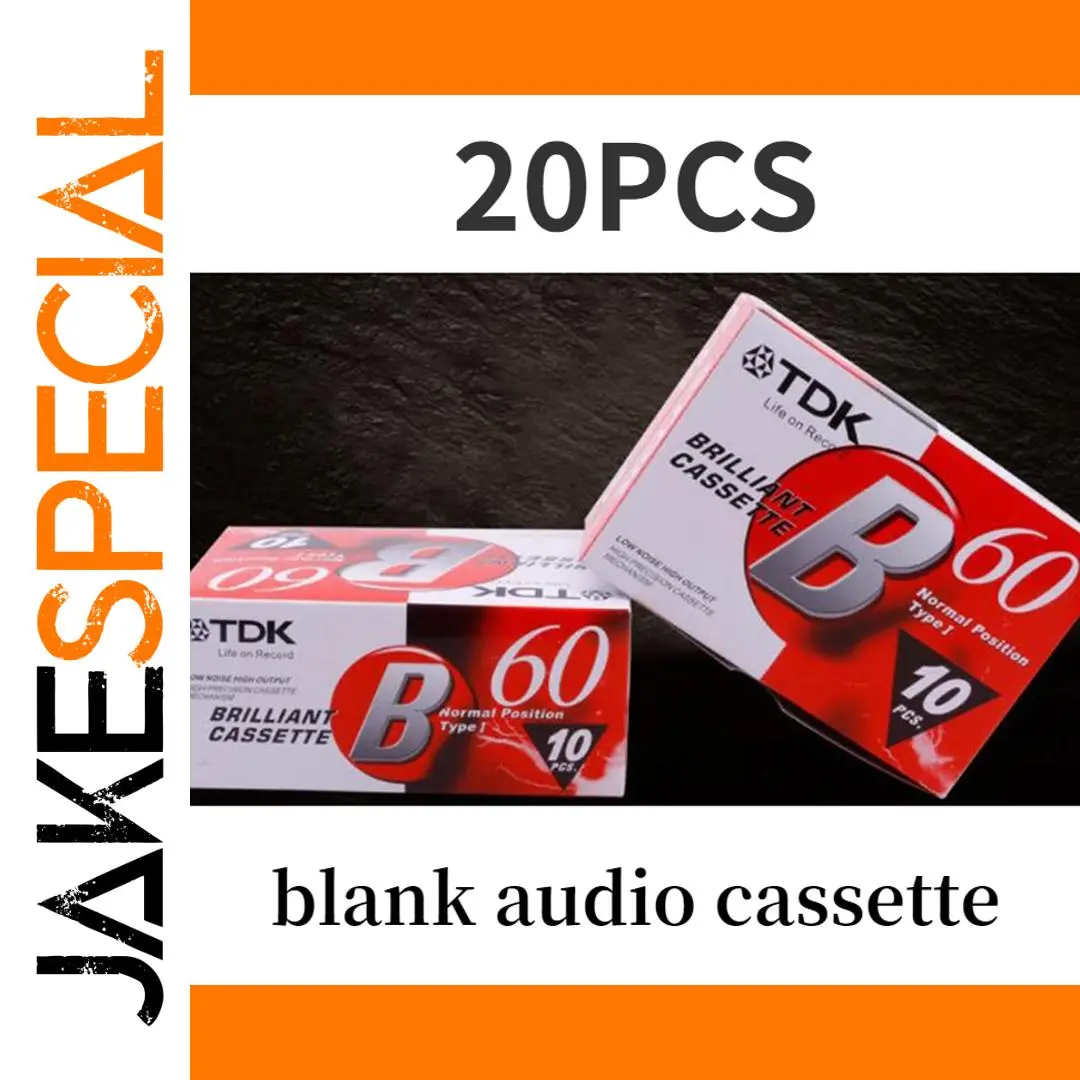 Set of 20 TDK Blank Cassette Tapes 60 Min 1 Set of 20 TDK Blank Cassette Tapes 60 Min